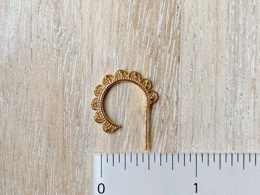 Lace Hoops earrings