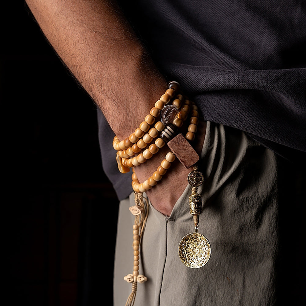 Kailash Energy - Tibetan Prosperity Mala Necklace