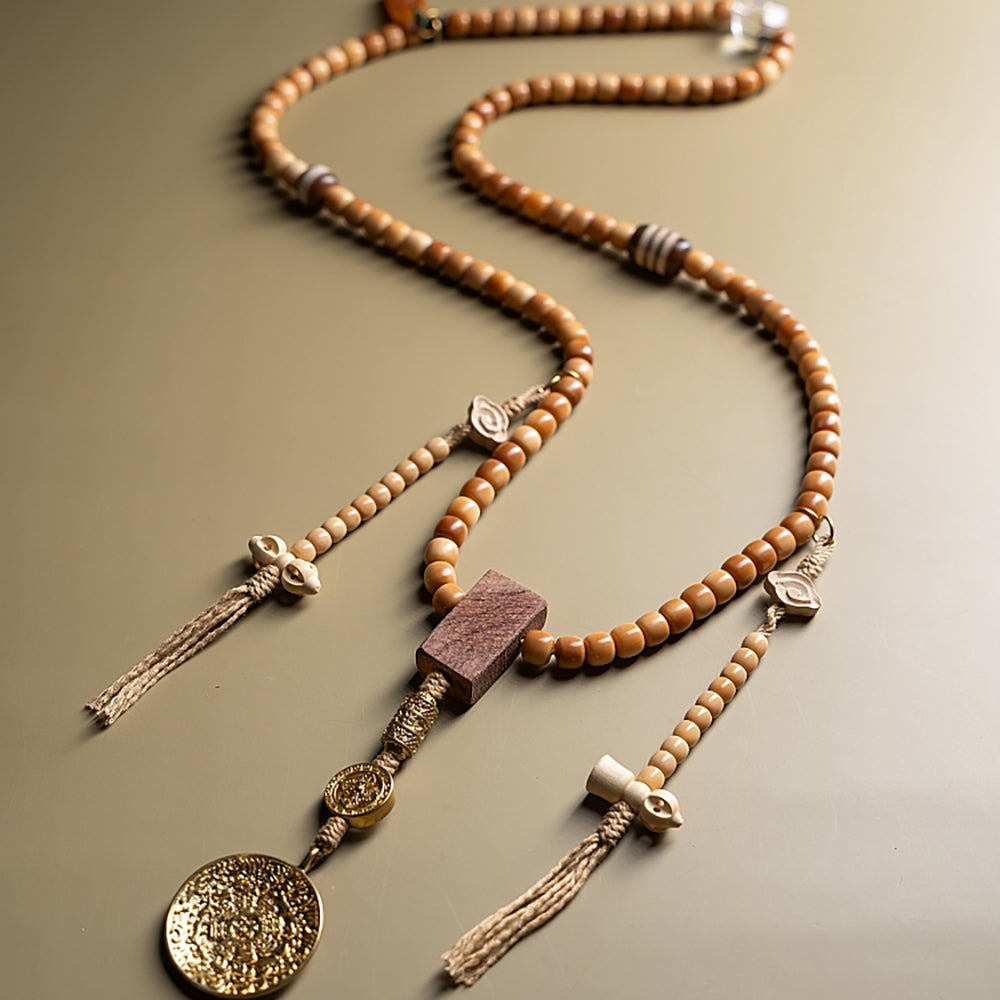 Kailash Energy - Tibetan Prosperity Mala Necklace